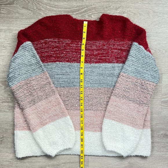 Knox Rose Striped Colorblock Sweater | XL | Boxy, Oversized Fit - Picture 3 of 4